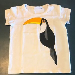 Mini Rodini toucan t shirt 4/5 years